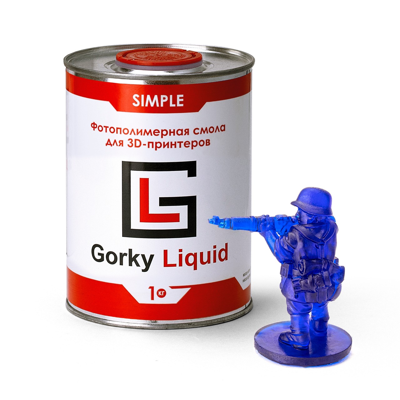 Фотополимерная смола Gorky Liquid Simple (синий) 1кг