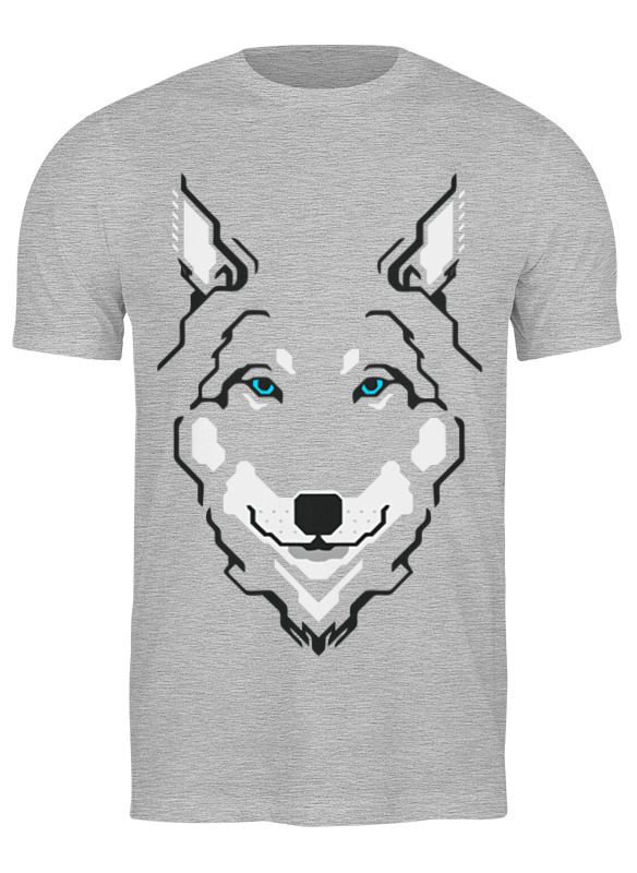 

Футболка мужская Printio Волк (wolf) серая XL, Серый, Волк (wolf)