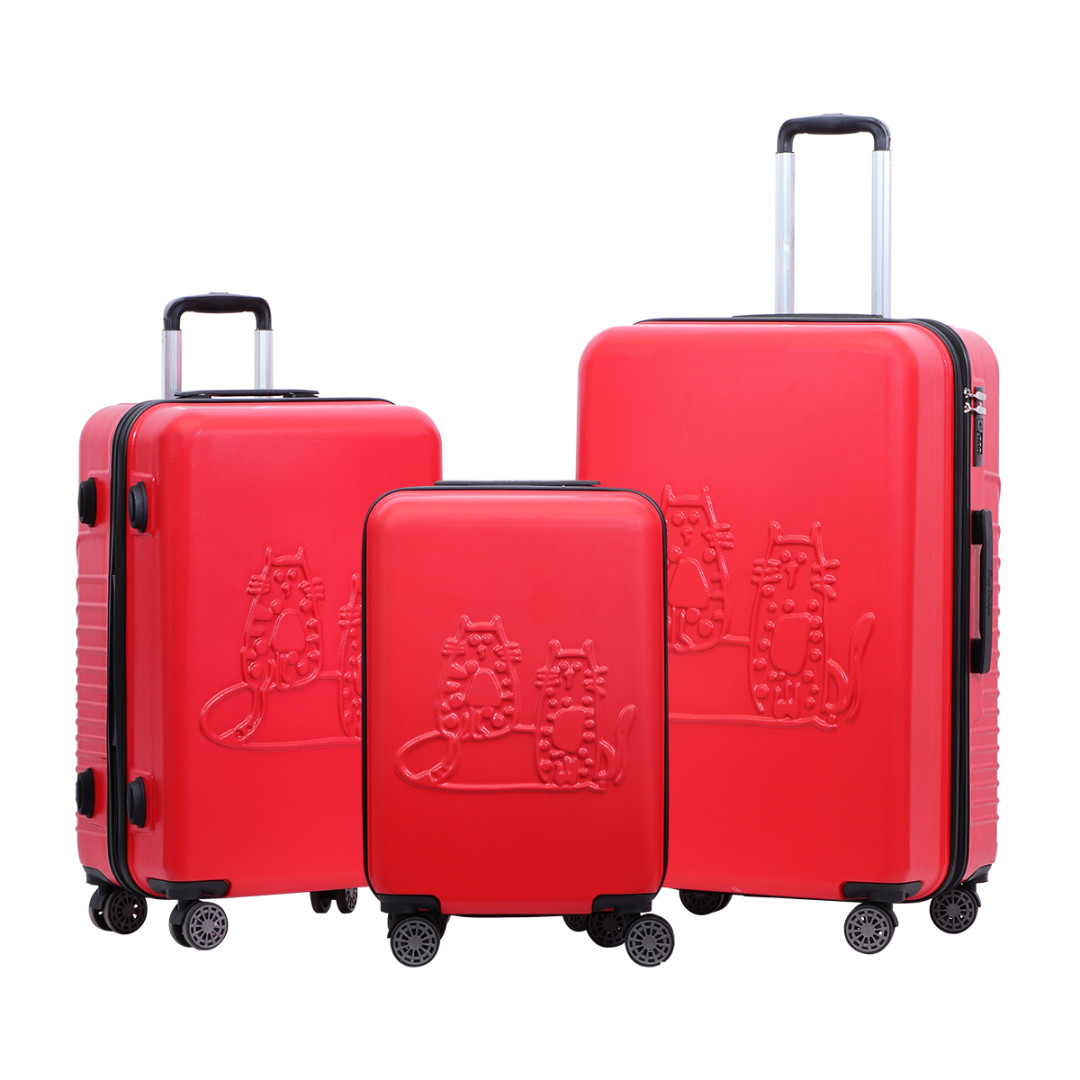 

Комплект чемоданов женский Bigg Design BGD11293230125 красный (доставка из-за рубежа), BGD11293230125