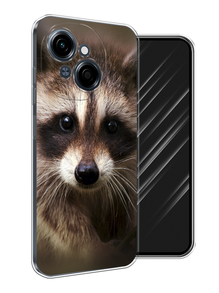 

Чехол Awog на Tecno Spark Go 1/Pop 9 "Енот", Коричневый, 309450-1