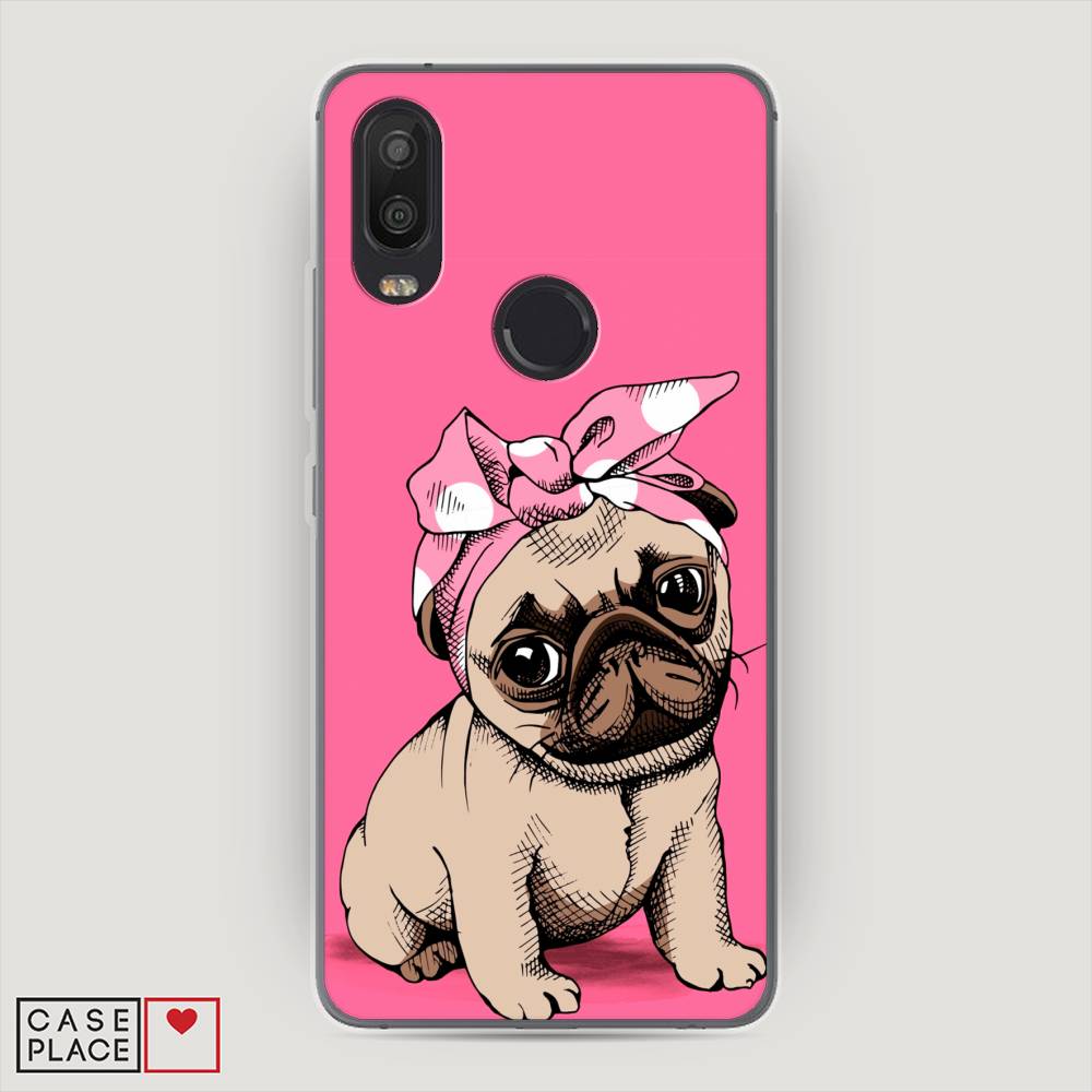 фото Чехол awog "dog pin-up" для bq aquarius x2 pro