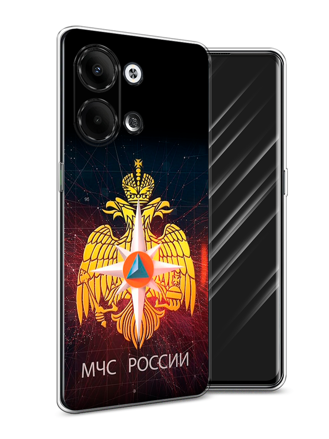 

Чехол Awog на Oppo Reno 9 "МЧС России", Черный;желтый;красный, 2512750-5