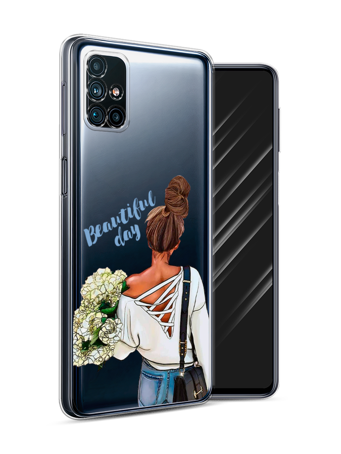 

Чехол Awog на Samsung Galaxy M31s / Самсунг M31s "Beautiful day vector", Коричневый;белый;зеленый, 2101450-6