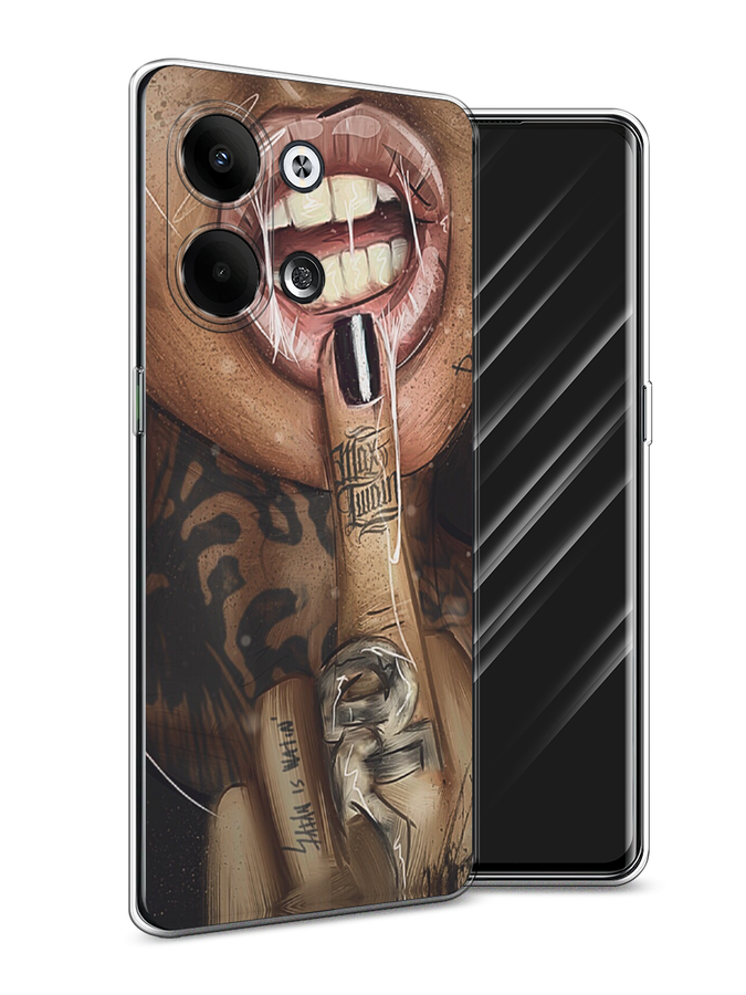 

Чехол Awog на Oppo Reno 9 "Девушка с татуировками", Бежевый;розовый;черный, 2512750-9