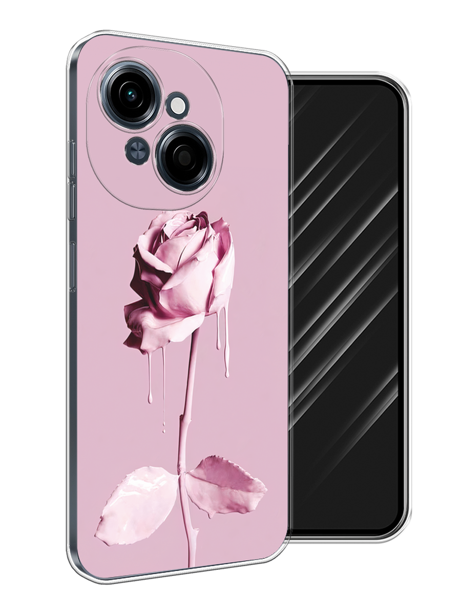 

Чехол Awog на Tecno Spark Go 1/Pop 9 "Роза в краске", Белый;розовый, 309450-1