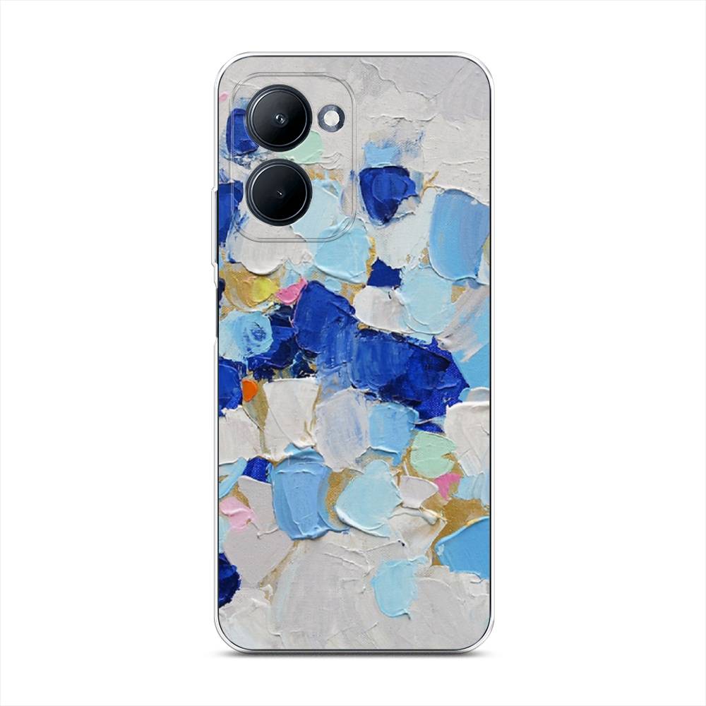 

Чехол Awog на Realme C33 "Холст сине-белый", Синий, 2511350-10