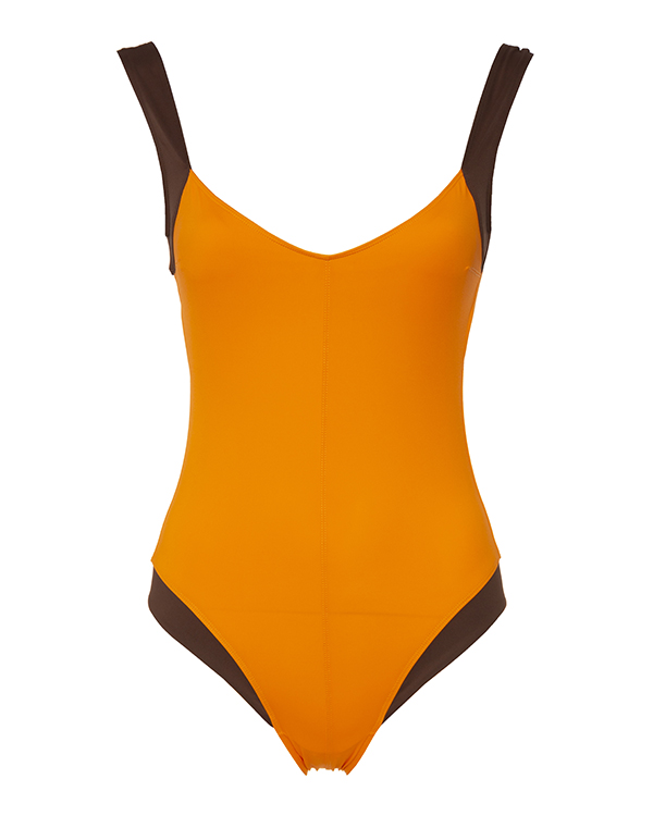 фото Купальник слитный женский max mara beachwear gerba.21 оранжевый 40 it