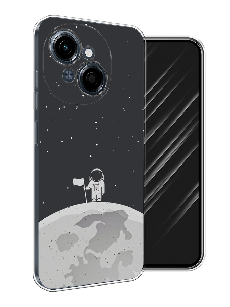 

Чехол Awog на Tecno Spark Go 1/Pop 9 "Первый на Луне", Черный, 309450-1