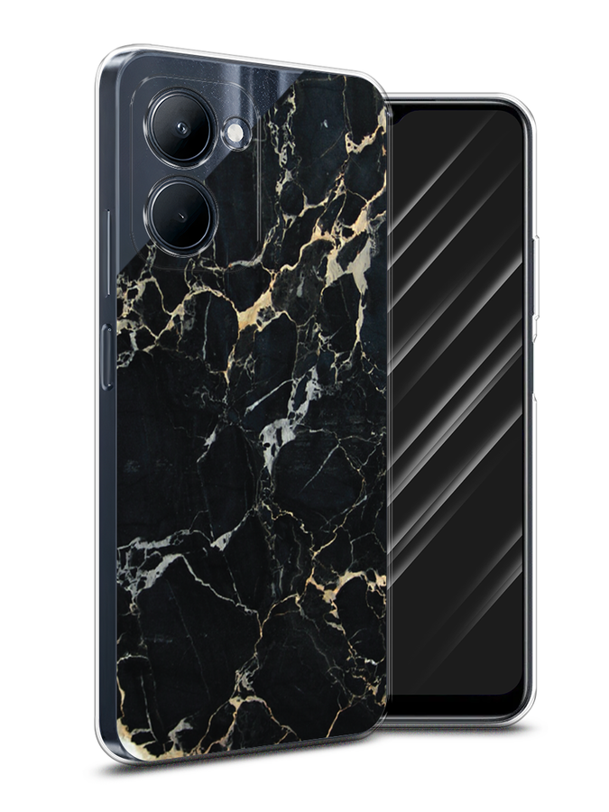 

Чехол Awog на Realme C33 "Черный мрамор уголок", Черный;золотистый, 2511350-3