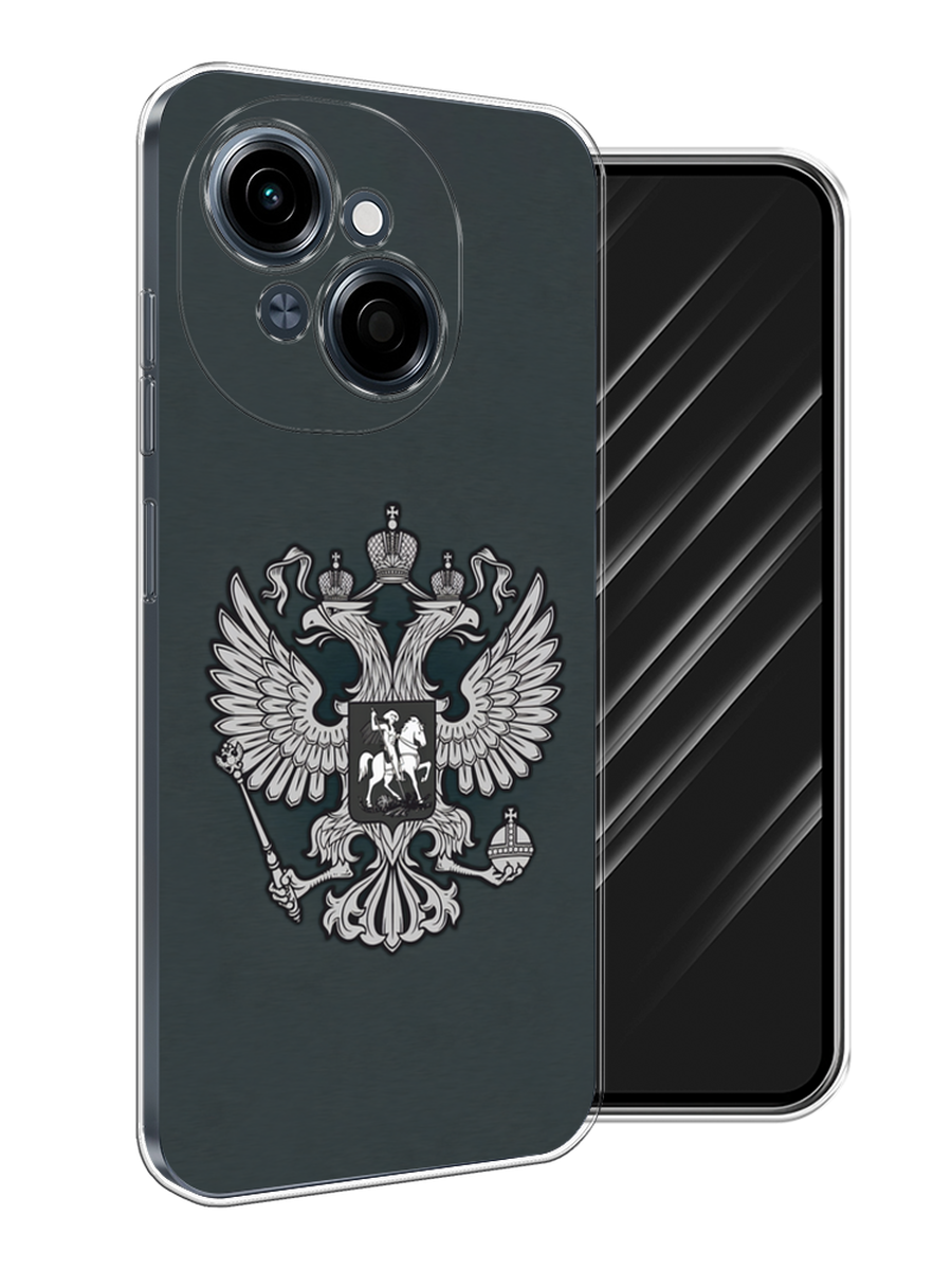 

Чехол Awog на Tecno Spark Go 1/Pop 9 "Герб России серый", 309450-1