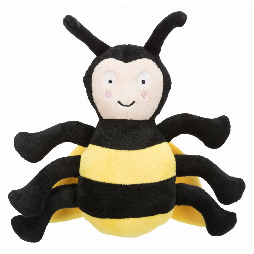 Мягкая игрушка для собак TRIXIE Пчела, желтый, черный, 23 см