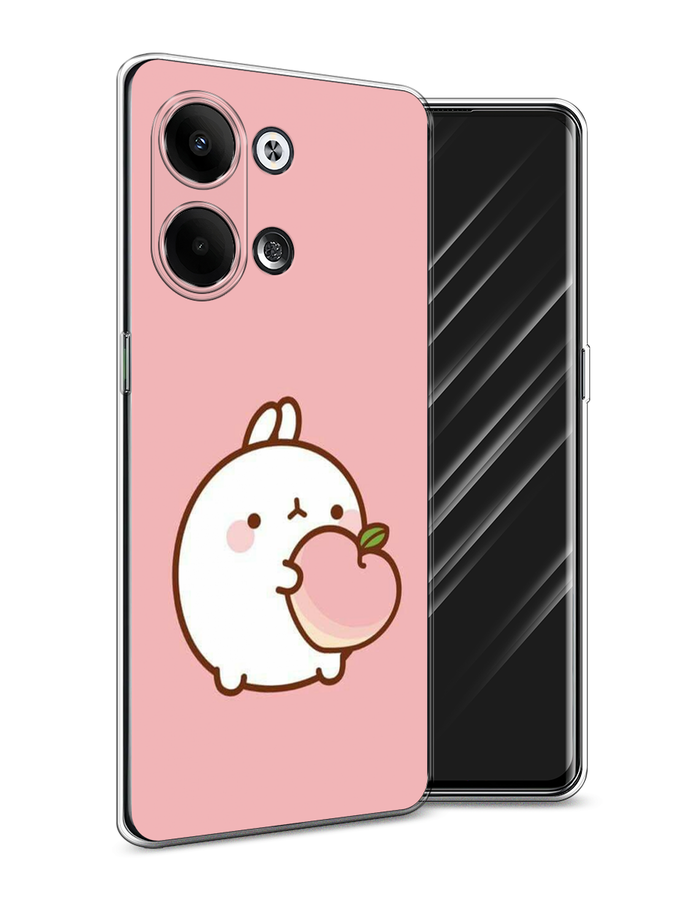

Чехол Awog на Oppo Reno 9 "Кролик с персиком", Розовый;бежевый, 2512750-1