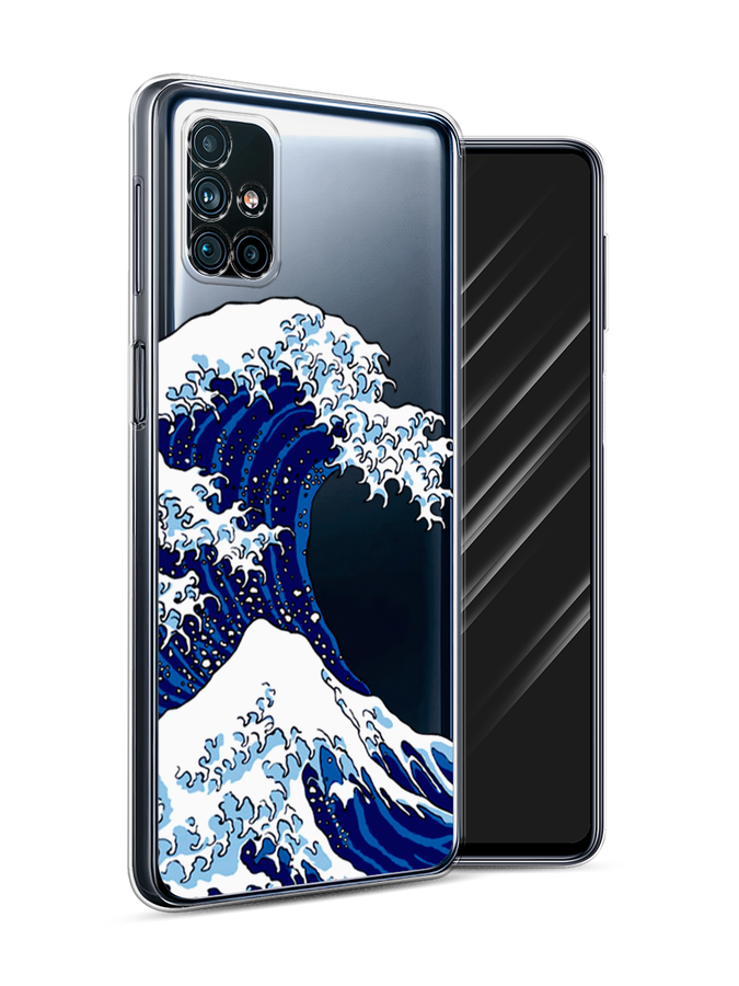 

Чехол Awog на Samsung Galaxy M31s / Самсунг M31s "Волна в Канагаве", Синий;белый, 2101450-4