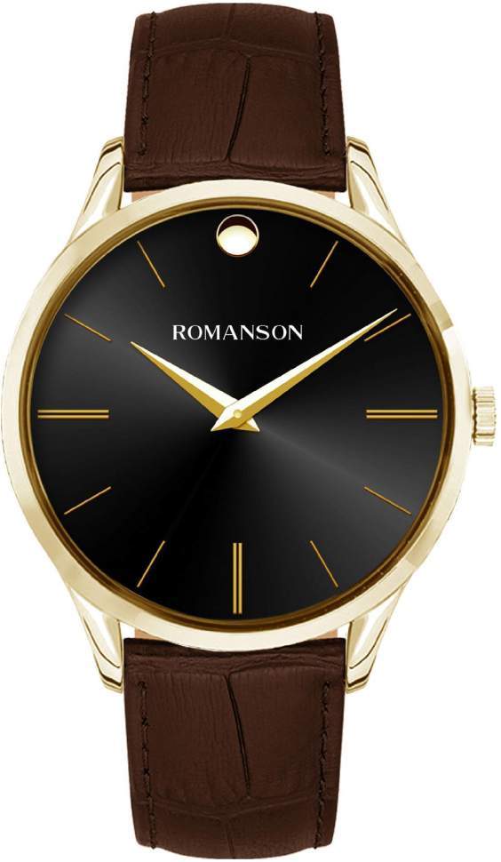 фото Наручные часы мужские romanson tl 0b06m mg(bk)