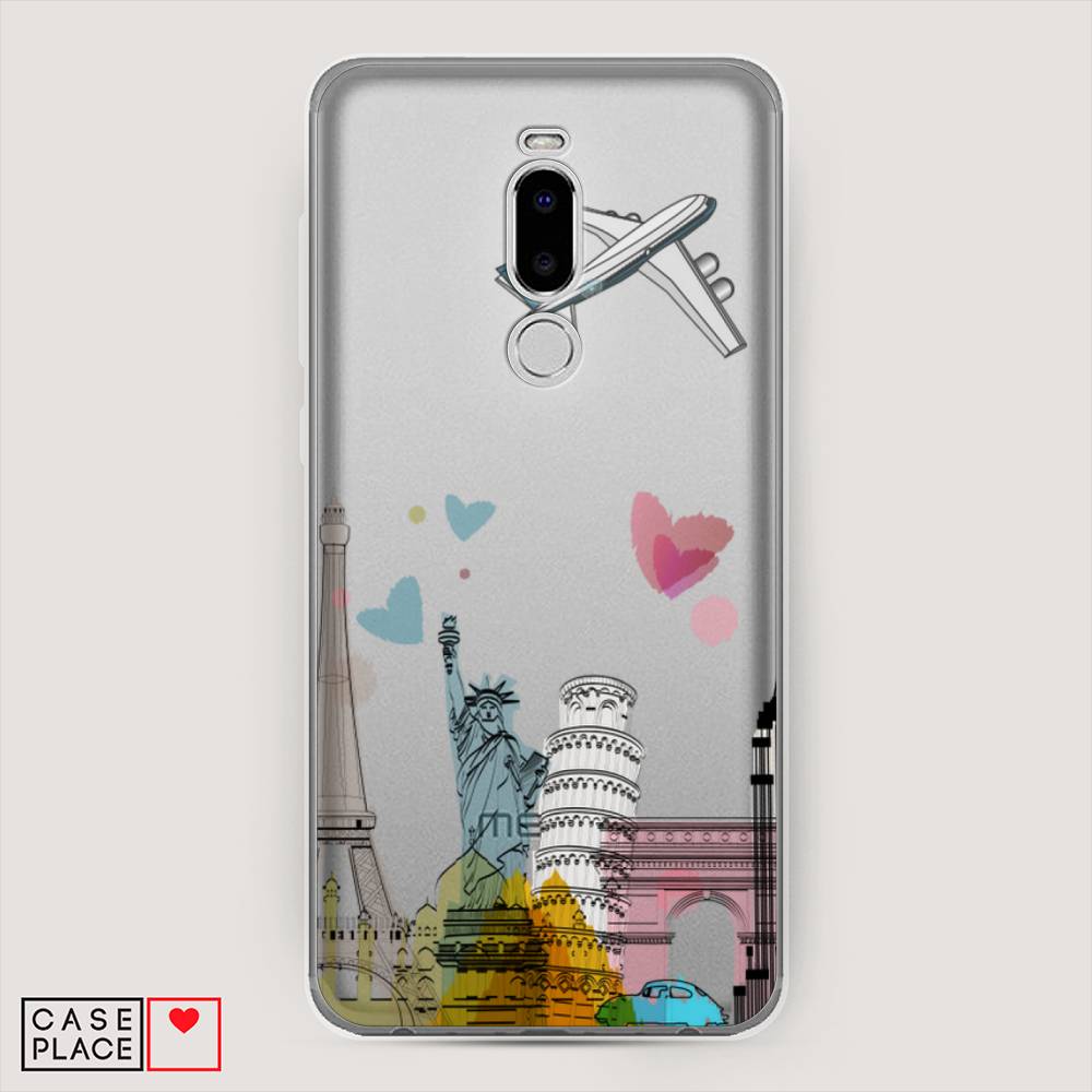 

Чехол Awog на Meizu Note 8 "Самолет путешествий", Желтый, 73050-10