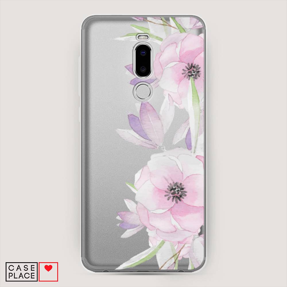 

Чехол Awog на Meizu Note 8 "Нежные анемоны", Розовый;черный;фиолетовый, 73050-8