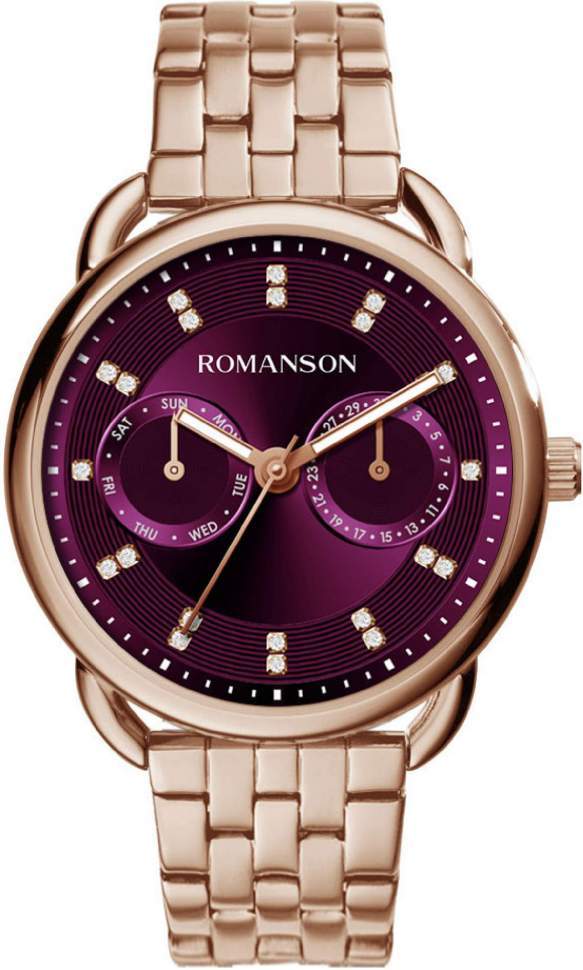 фото Наручные часы женские romanson rm 9a16f lr(wine)