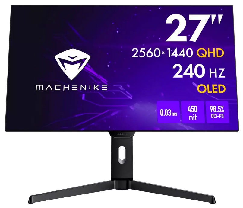 27" Монитор Machenike MKQ27F240E черный 240Hz 2560x1440 OLED