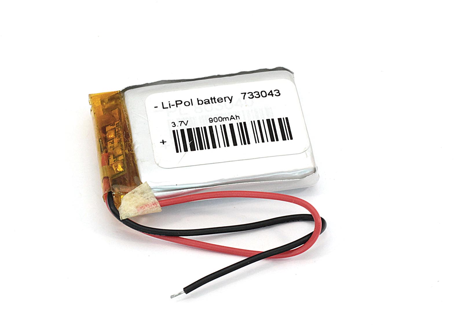 

Аккумуляторная батарея OEM Li-Pol 7.3*30*43мм 2pin 3.7V/900mAh
