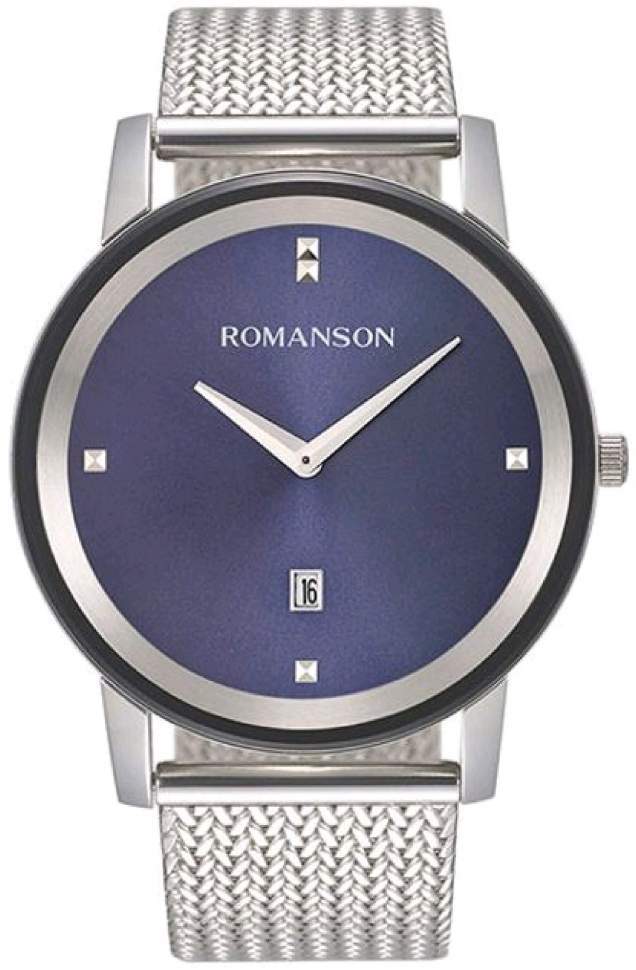 фото Наручные часы мужские romanson tm 8a23m mw(bu)