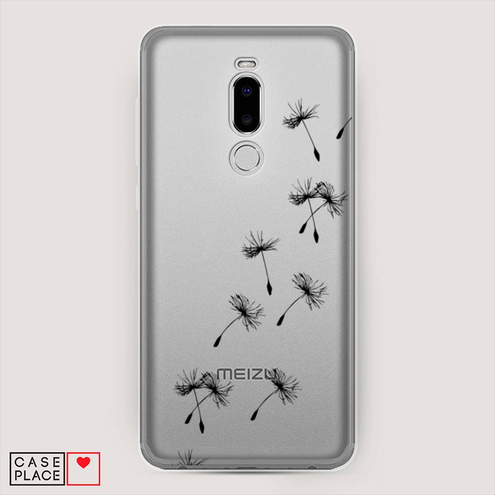 

Чехол Awog на Meizu Note 8 "Летящие одуванчики", Черный, 73050-8
