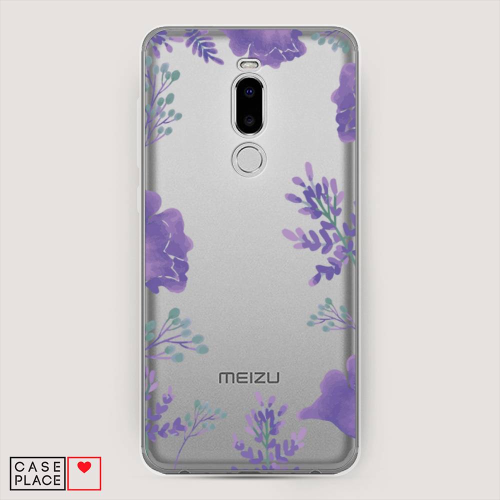 

Чехол Awog на Meizu Note 8 "Сиреневая цветочная рамка", Прозрачный;фиолетовый, 73050-8