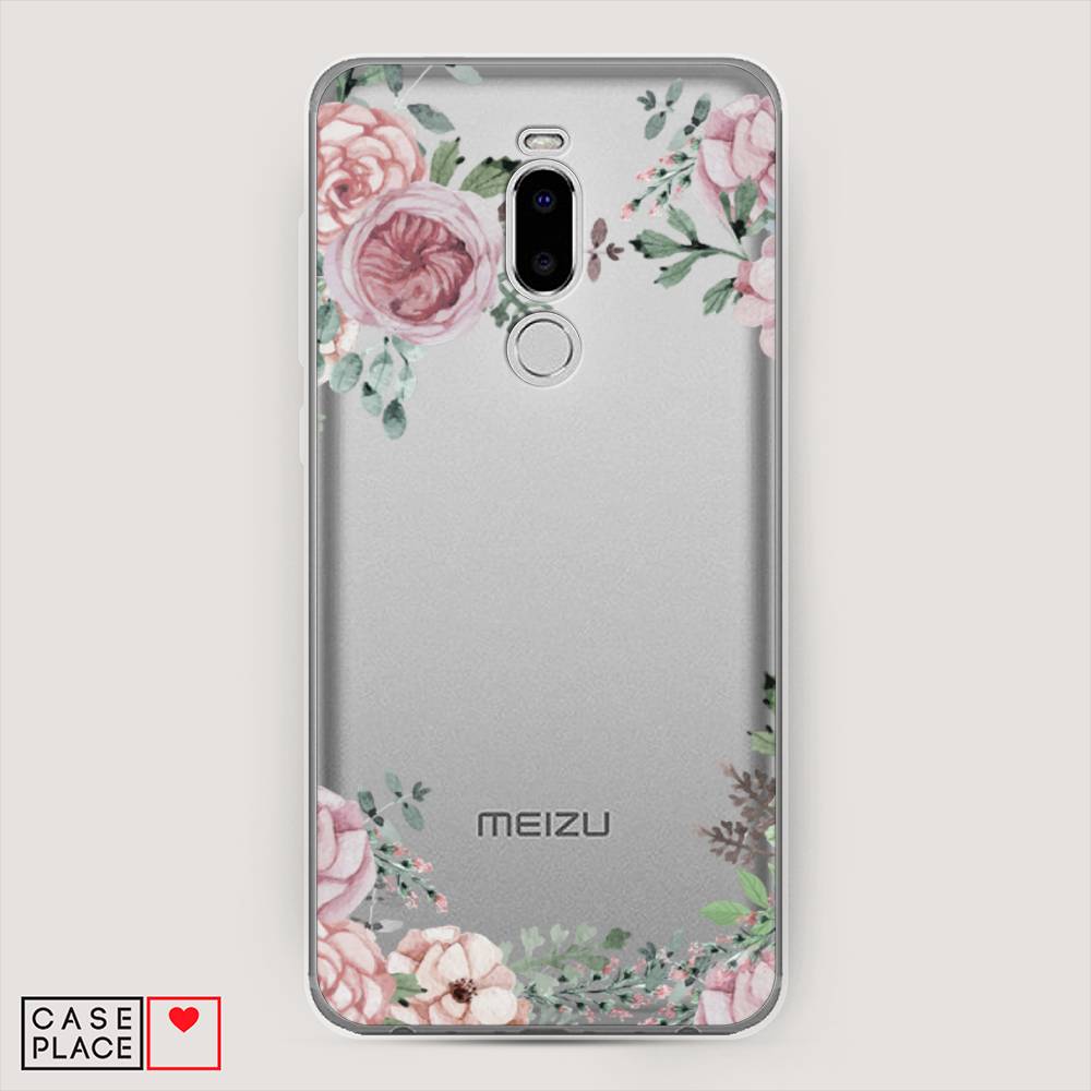 

Чехол Awog на Meizu Note 8 "Нежные розы акварель", Прозрачный;розовый;зеленый, 73050-8