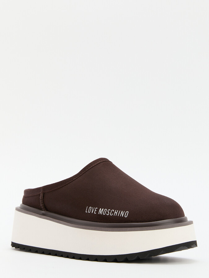 

Шлепанцы женские LOVE MOSCHINO JA10466L коричневые 36 EU, Коричневый, JA10466L