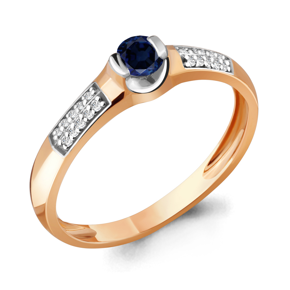 

Кольцо из красного золота с бриллиантом Aquamarine Aquamarine 962711Ак_585_кз р, 962711Ак_585_кз