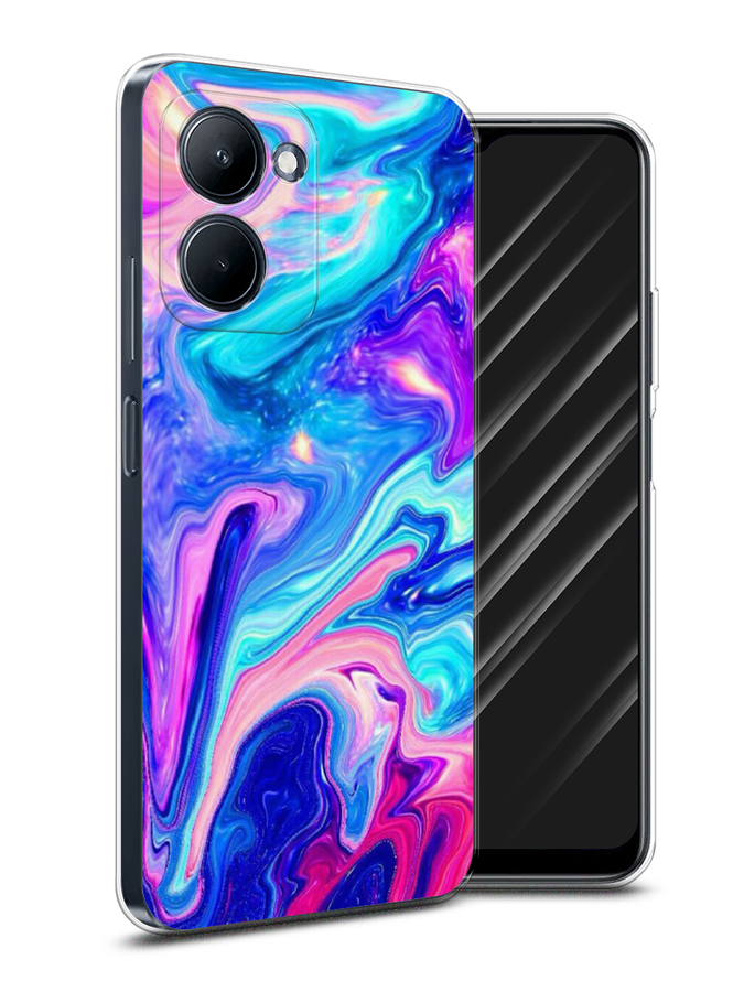 

Чехол Awog на Realme C33 "Потеки краски", Розовый, 2511350-10