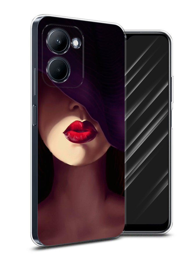 

Чехол Awog на Realme C33 "Красные губы", Черный;бежевый;красный, 2511350-7