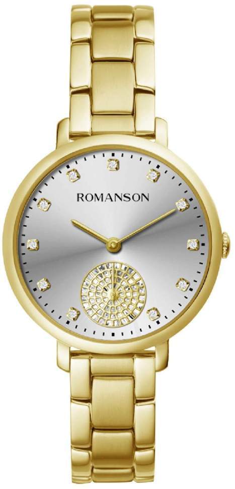 фото Наручные часы женские romanson rm 9a14l lg(wh)