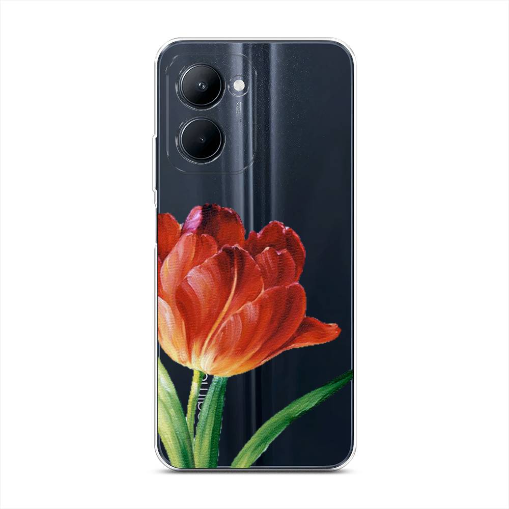 

Чехол Awog на Realme C33 "Красный тюльпан", Оранжевый;зеленый, 2511350-8