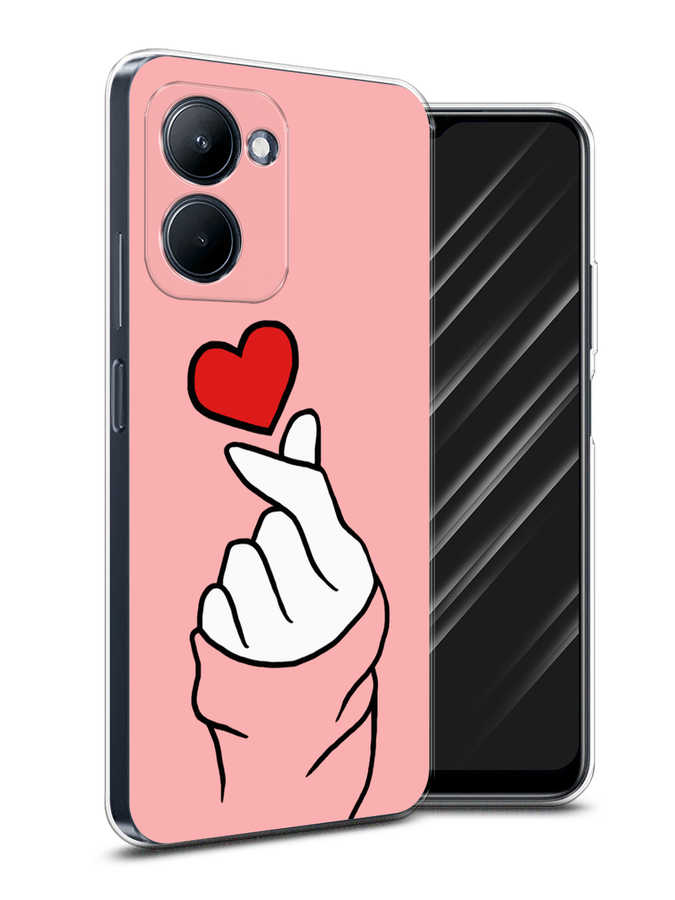 

Чехол Awog на Realme C33 "Милое сердечко", Белый;красный;черный, 2511350-7