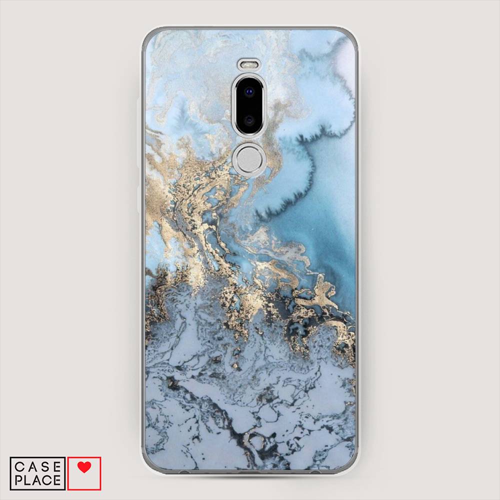 

Чехол Awog на Meizu Note 8 "Морозная лавина синяя", 73050-3