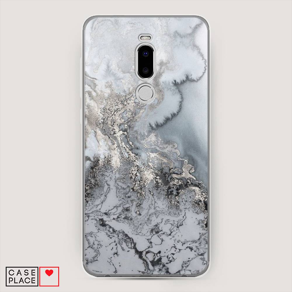 

Чехол Awog на Meizu Note 8 "Морозная лавина серая", Серый;серебристый, 73050-3