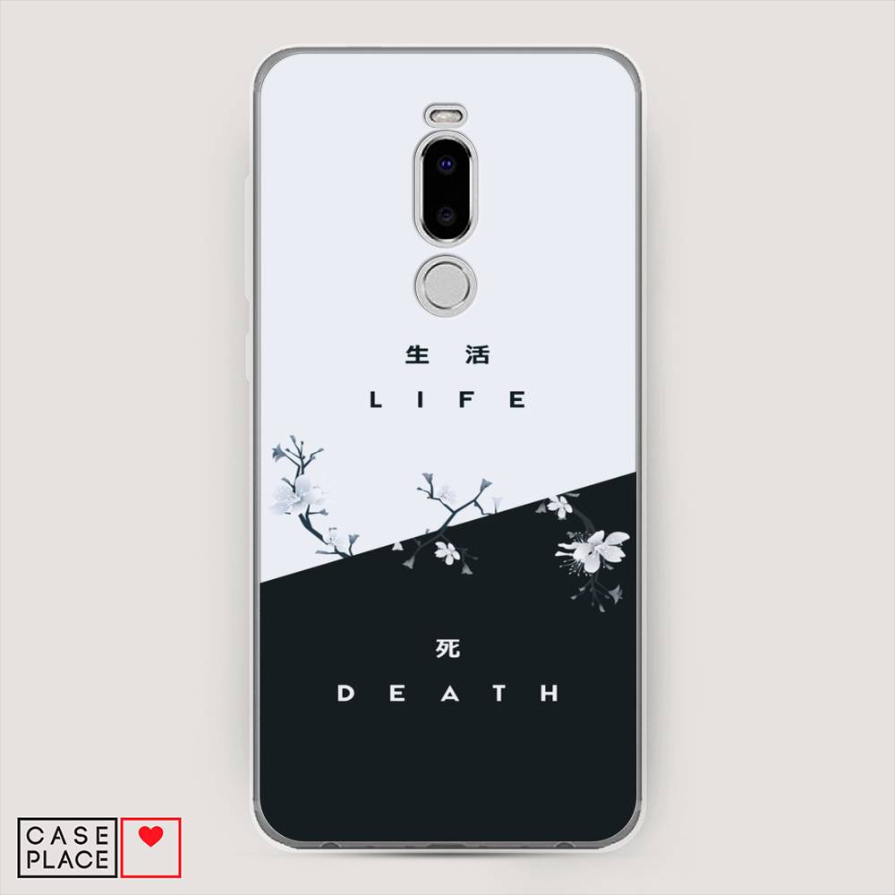 

Чехол Awog на Meizu Note 8 "Life and death", Черный;серый, 73050-7