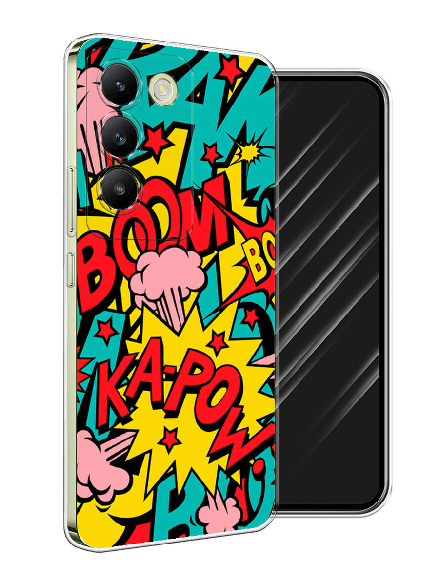 

Чехол Awog на Vivo V30 lite 4G "Постер pop art", Бирюзовый;желтый;красный, 2610350-1