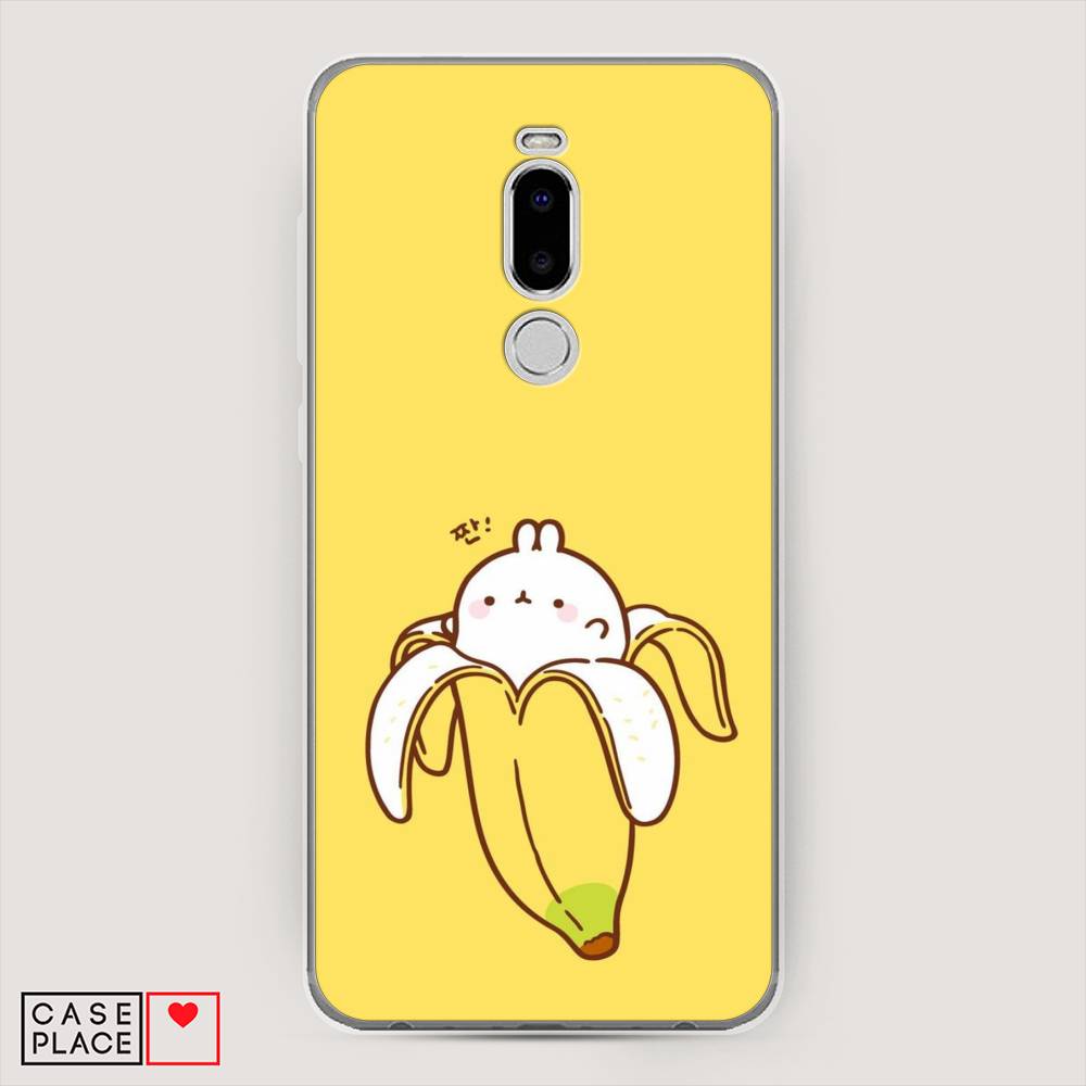 

Чехол Awog на Meizu Note 8 "Зайчик-бананчик", Желтый;белый, 73050-2