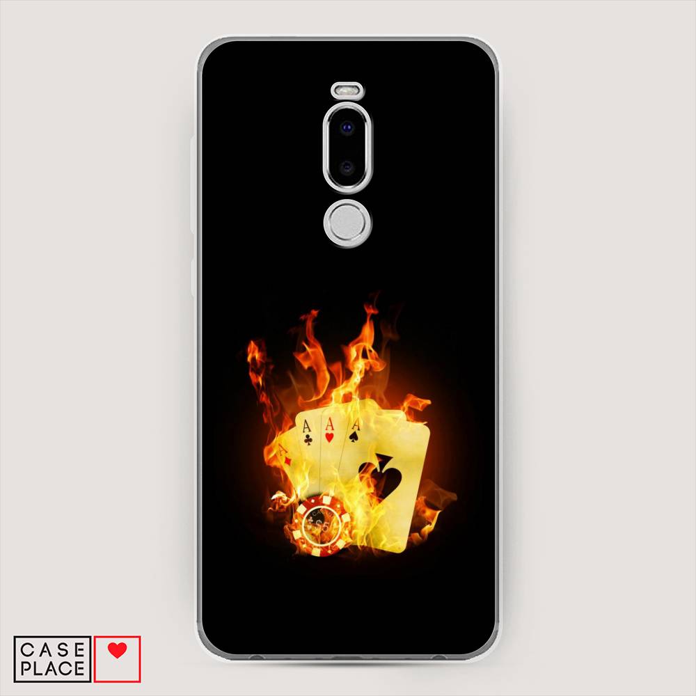 

Чехол Awog на Meizu Note 8 "Горящие карты", Черный;оранжевый, 73050-9
