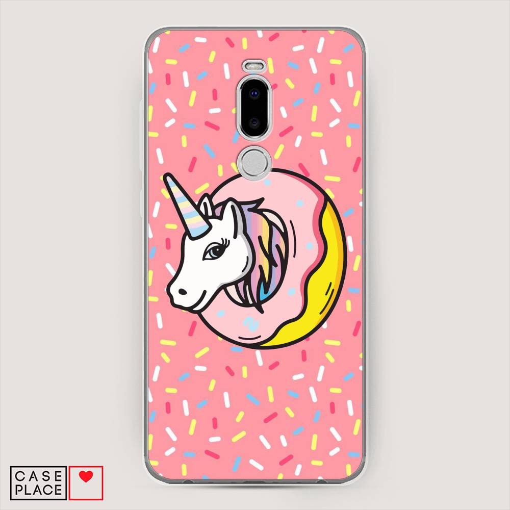 

Чехол Awog на Meizu Note 8 "Единорог в пончике", Розовый;желтый;белый, 73050-2