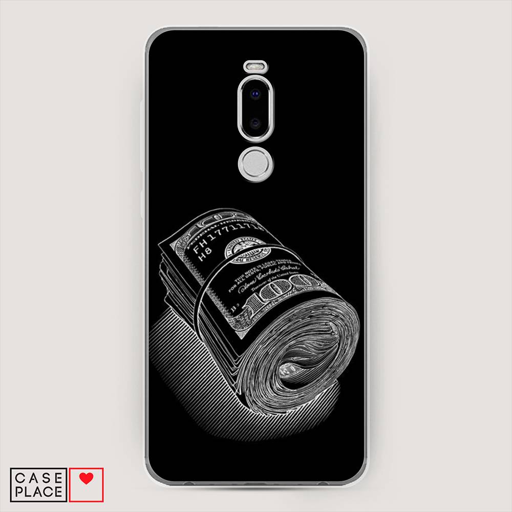 

Чехол Awog на Meizu Note 8 "Кубышка денег", Черный;серебристый, 73050-5