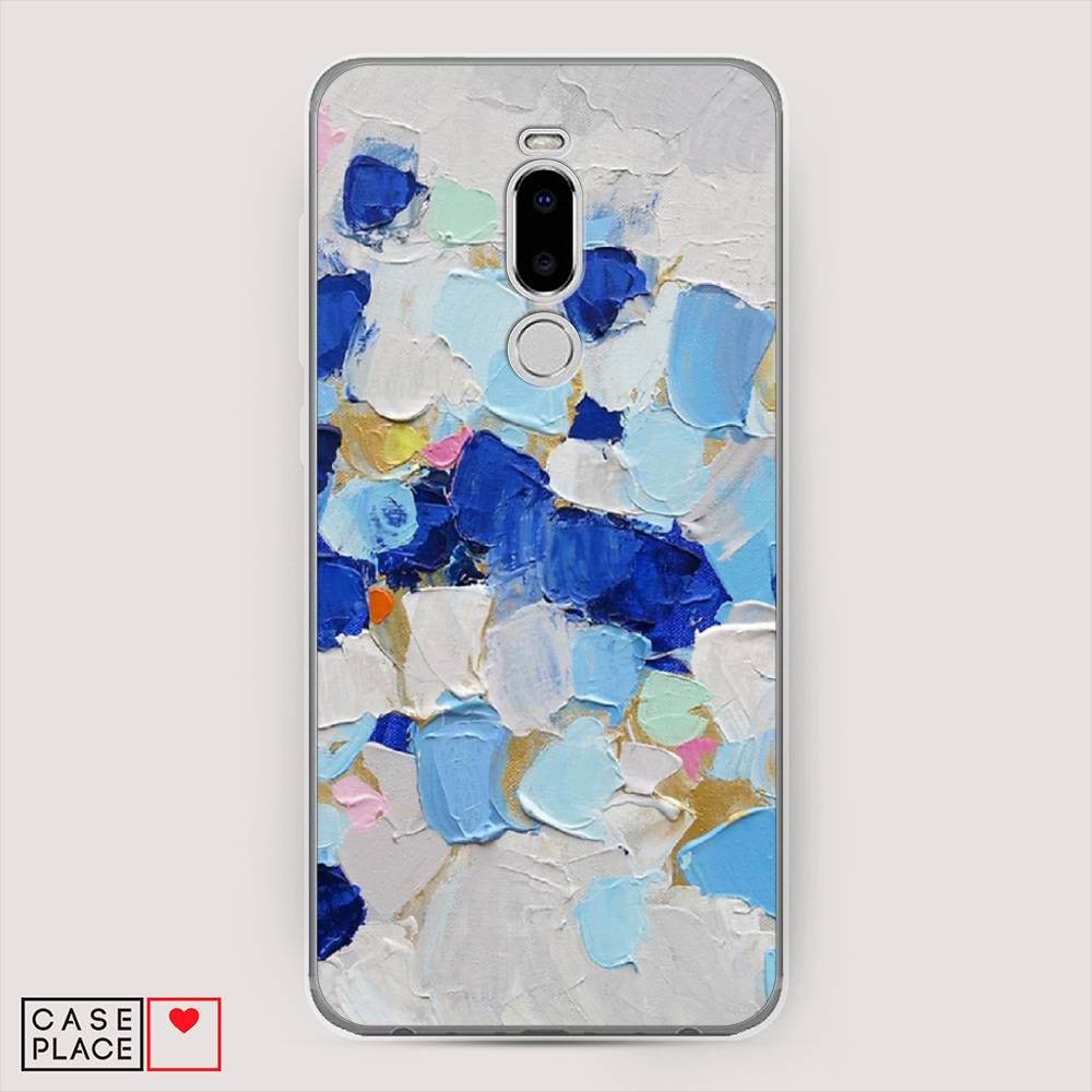 

Чехол Awog на Meizu Note 8 "Холст сине-белый", Синий, 73050-10