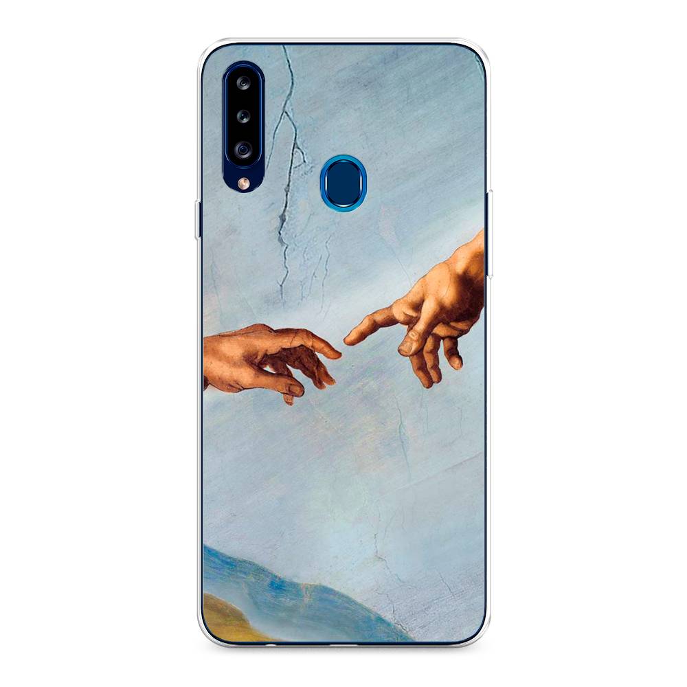 

Чехол Awog на Samsung Galaxy A20s / Самсунг A20s "Сотворение Адама", Разноцветный, 2100850-9