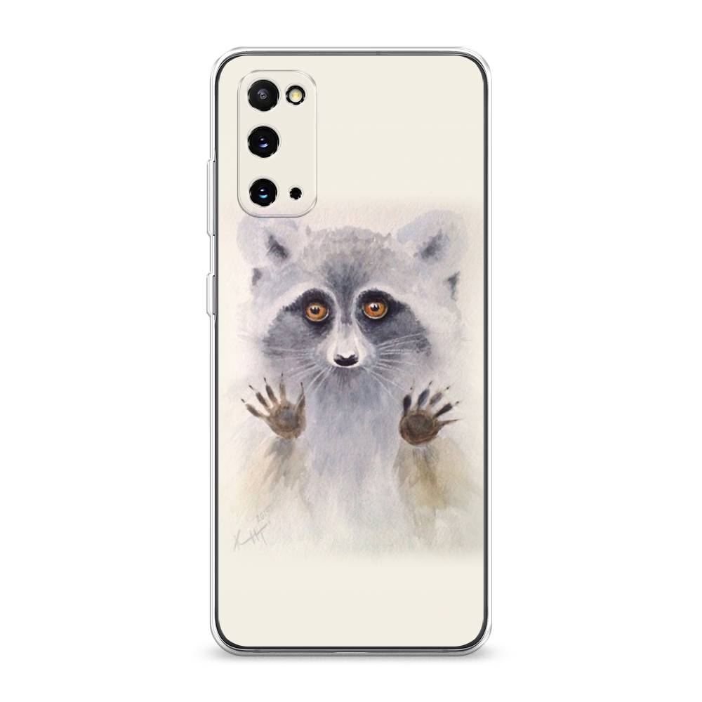 

Чехол для Samsung Galaxy S20 "Енот за стеклом", Бежевый;серый, 29250-4