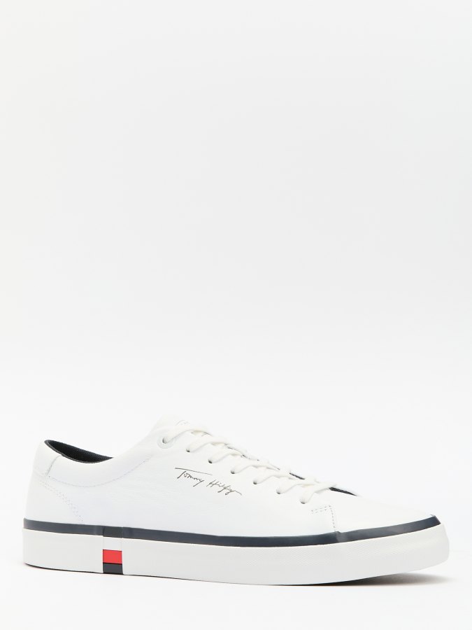 

Кеды мужские Tommy Hilfiger FM0FM04922 белые 46 EU, Белый, FM0FM04922