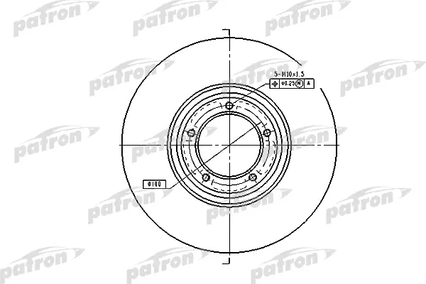 

Тормозной диск PATRON комплект 1 шт. PBD1642