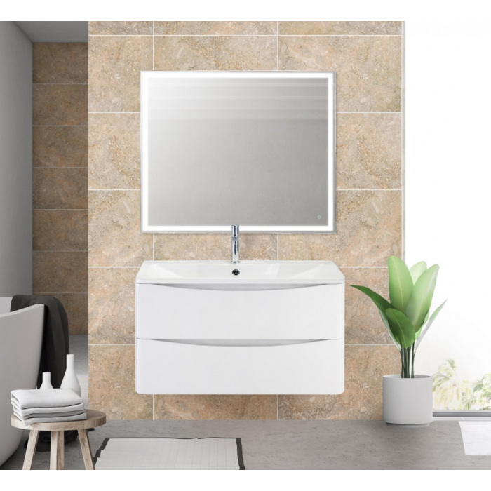 фото Подвесная раковина belbagno albano 1000х455х145 мм bb1000/455-lv-mr-alr