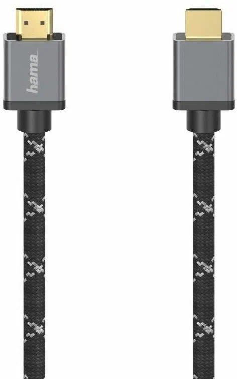 Кабель Hama HDMI - HDMI, 1м Black / Gray (00205238)