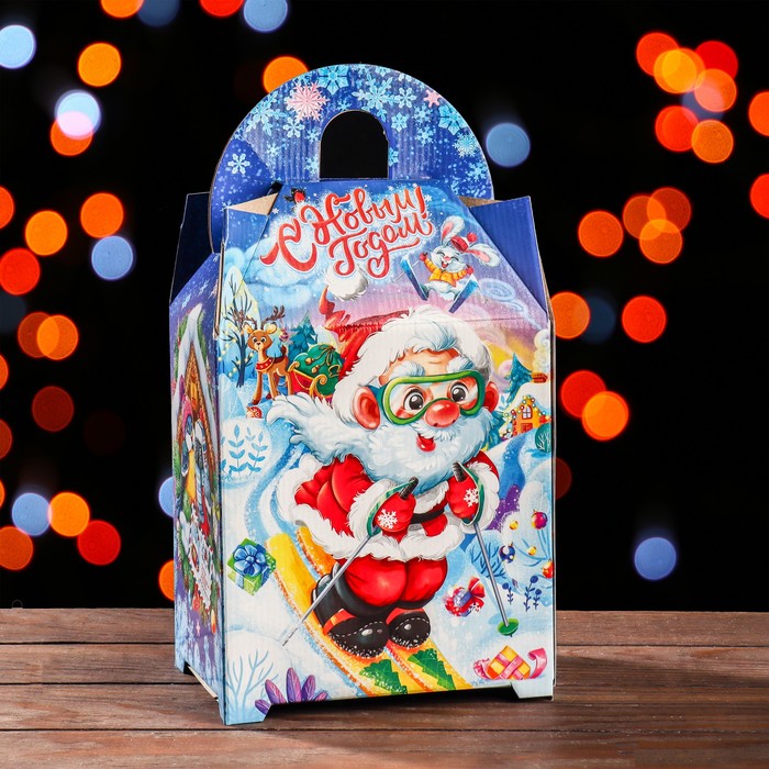 

Подарочная коробка "Ларец" 18,5 х 14 х 36 см, Разноцветный